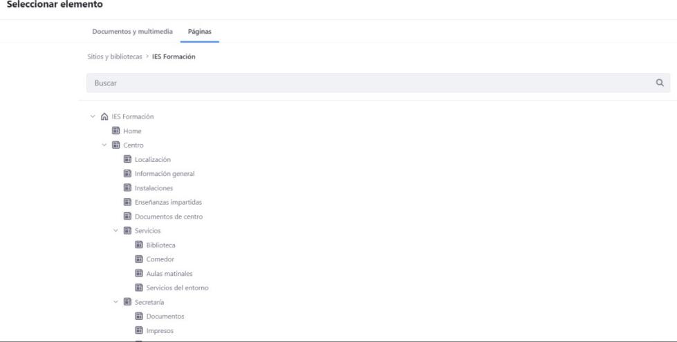 Pantalla de Editor WYSIWYG