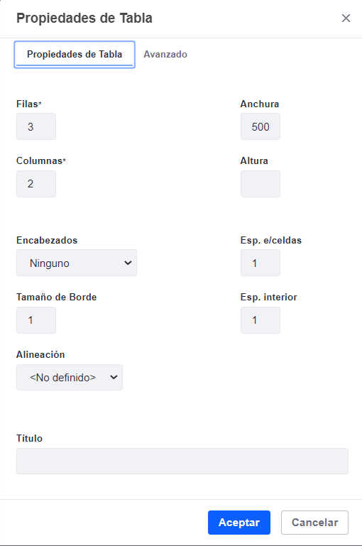 Cuadro para insertar una imagen