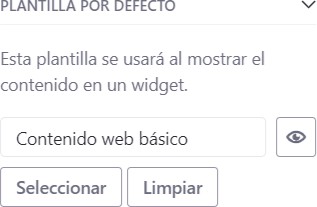 Pantalla de Plantilla por defecto