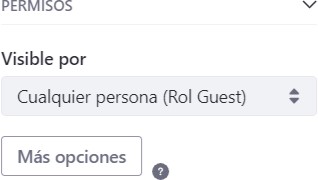Pantalla de Permisos
